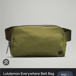 Lululemon everywhere belt bag bronze green